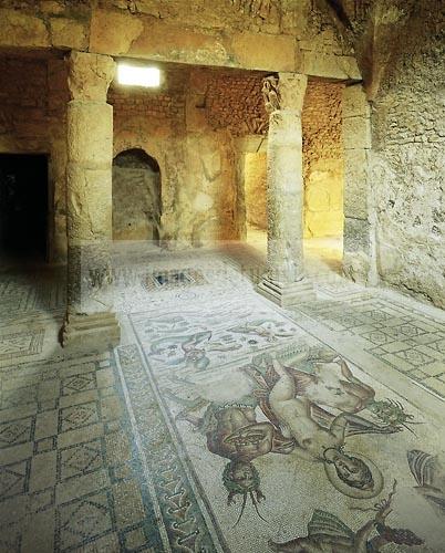 architecture antique;antiquite;romain;villa;mosaique;amphitrite