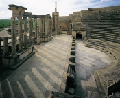 architecture-antique;antiquite;romain;dougga;theatre