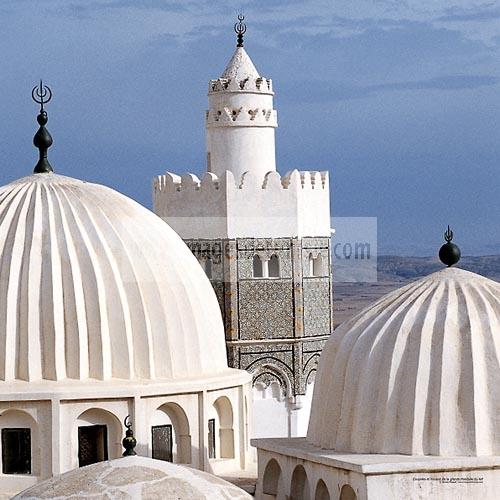 le kef;architecture musulmane;Mosquee;Minaret;coupole