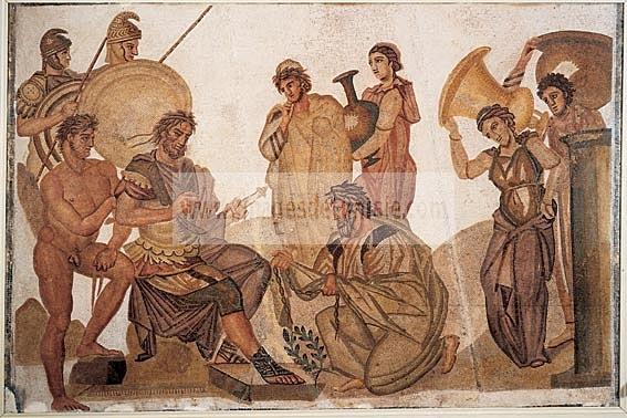 antiquite;nabeul;mosaique;romain