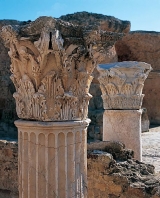 antonin;thermes;colonne;chapiteau;carthage;antiquité;romain