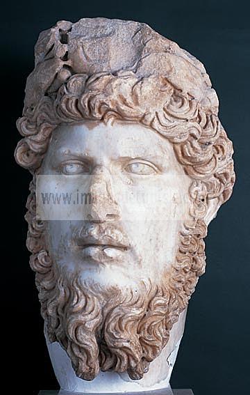 musee;bardo;romain;antiquite;buste;empereur;marbre;tete;lucius verus;
