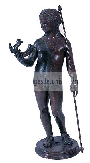musee;bardo;romain;antiquite;bronze;bacchus;statuette;