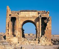 antiquite;architecture-antique;romain;Haidra;porte;arc